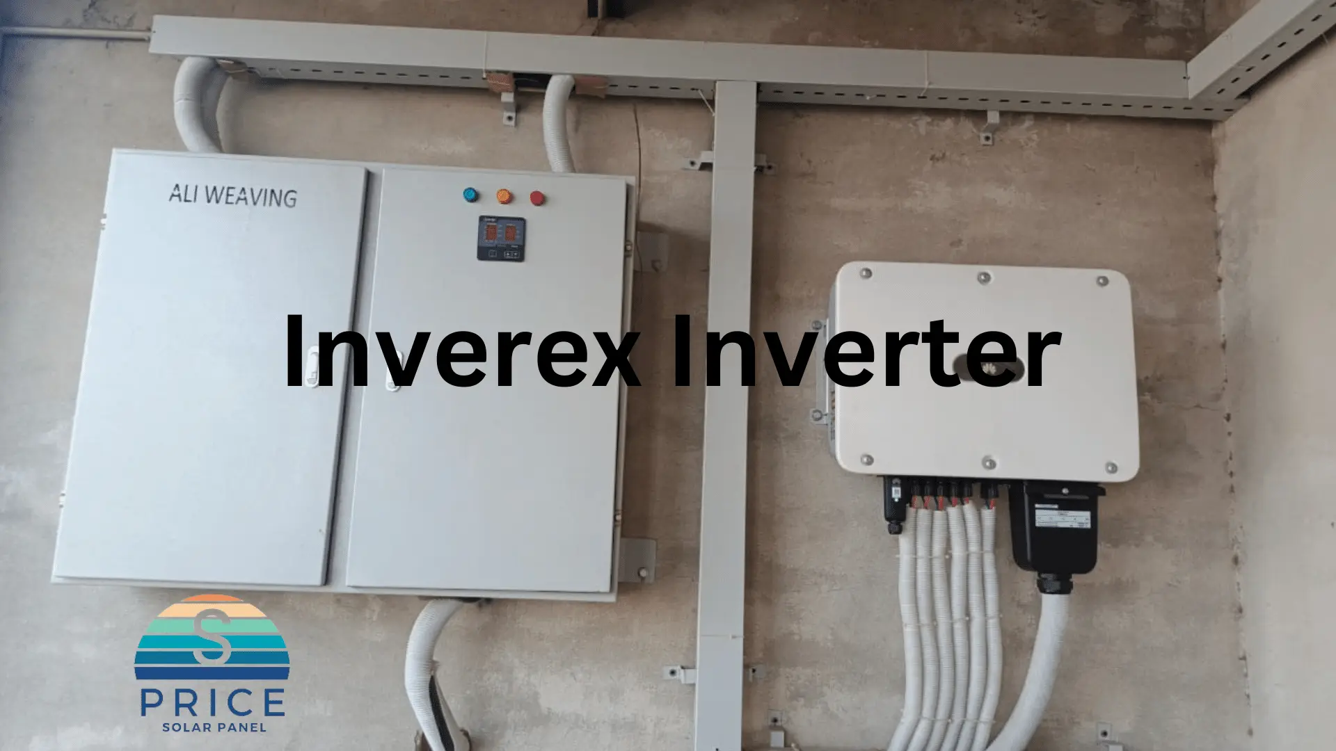 Inverex inverter price in Pakistan 1 A banner that shows installed inverex inverter and logo of solar panel price in pakistan