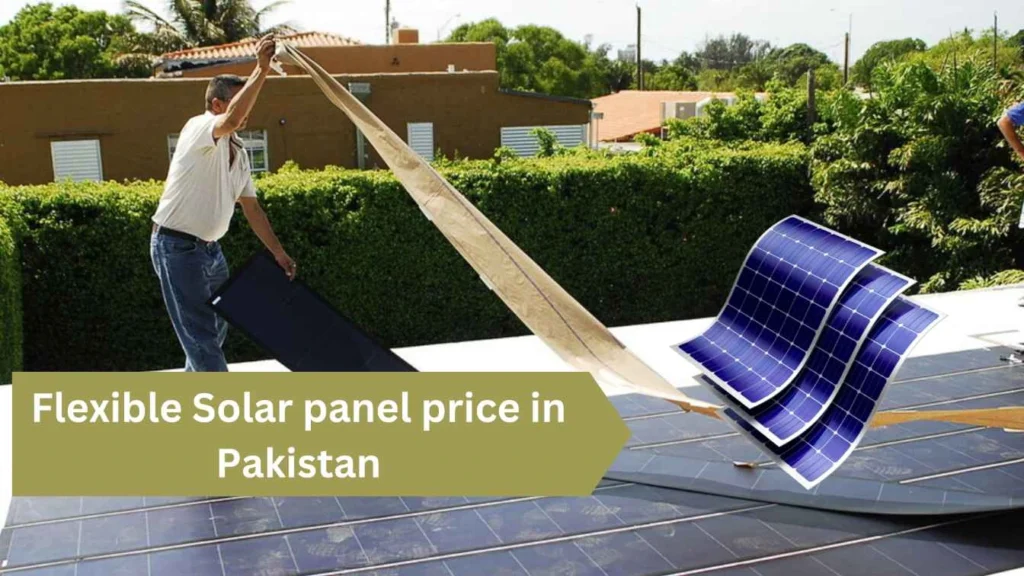 Flexible Solar panel price in Pakistan 7 A flexible solar panel with text flexible solar panel price in Pakistan